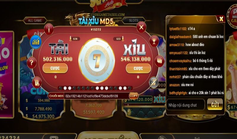 Chia sẻ cách chơi game tài xỉu MD5 mới